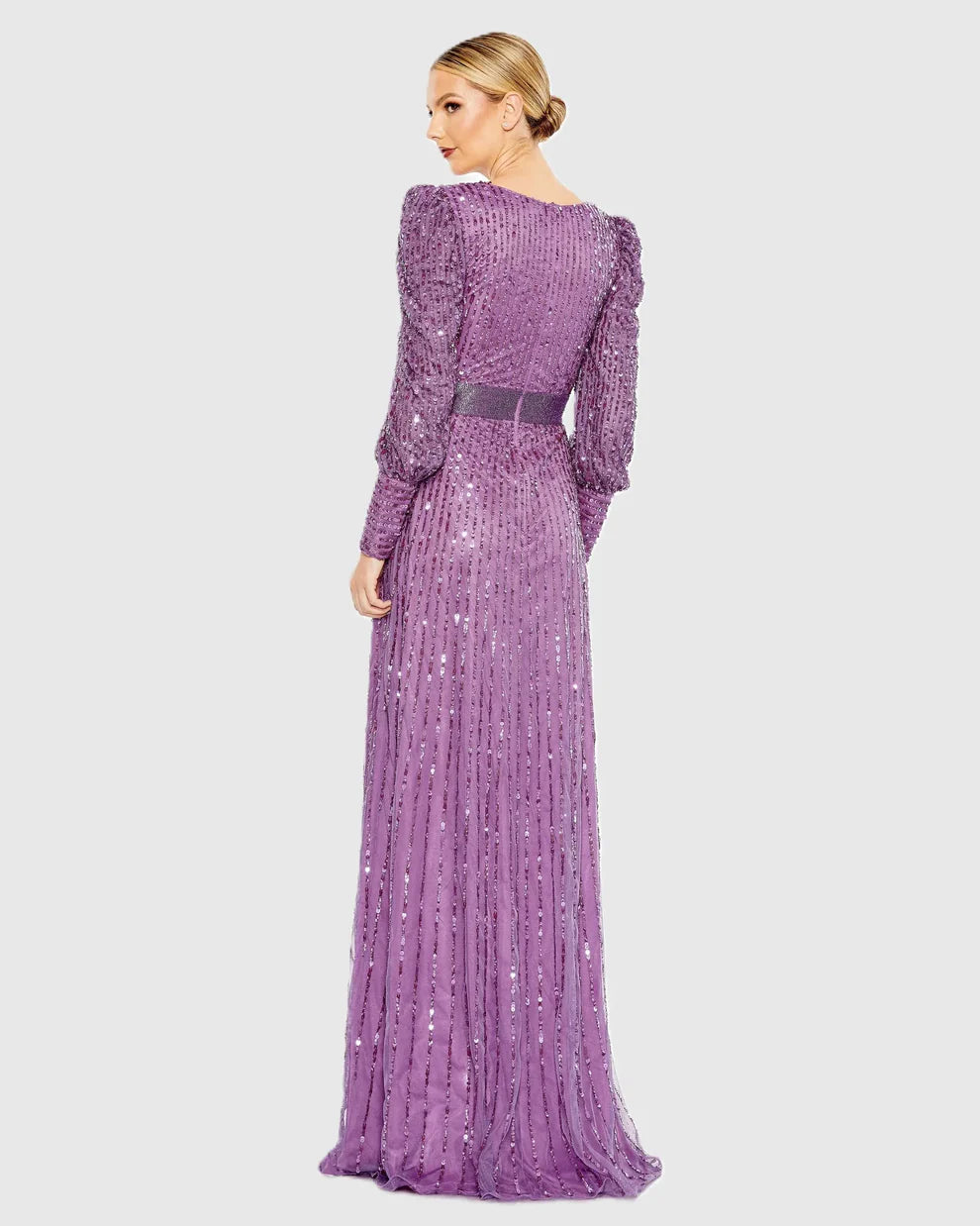 Mac Duggal 5720 - Sequin Long Sleeve Evening Dress