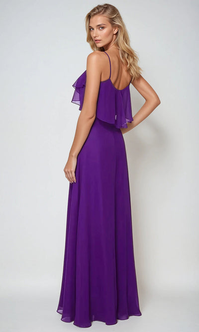 Juliet Dresses 591 - Scoop Neck Flowing A-line Gown Bridesmaid Dresses