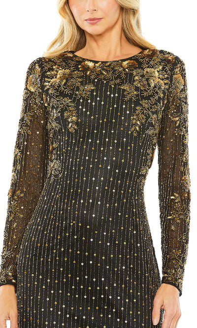 Mac Duggal 5956 - Embellished Jewel Neck Sheath Dress Mother of the Bride Dresses