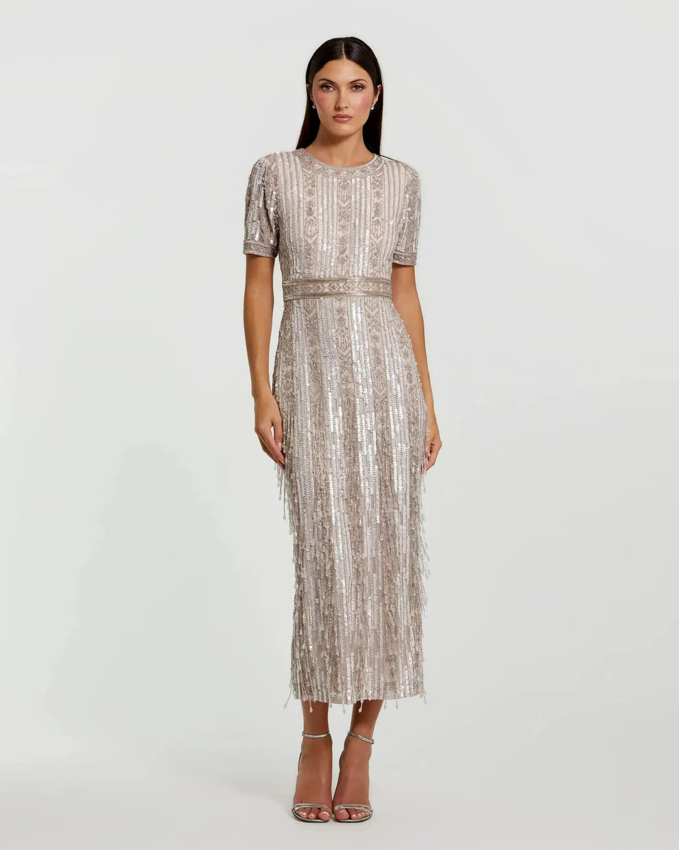 Mac Duggal 5980 - Bead Fringed Embellished Dress