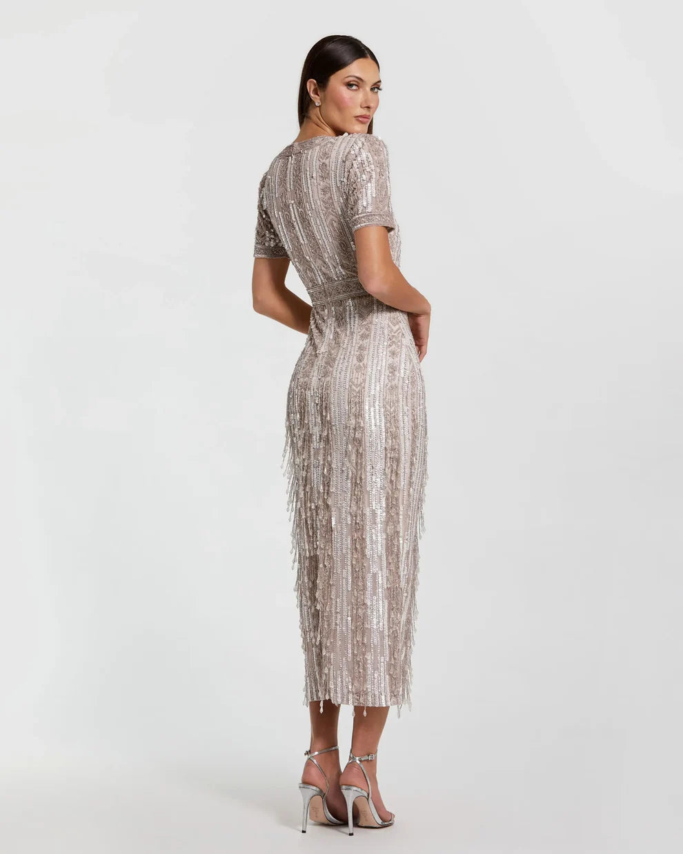 Mac Duggal 5980 - Bead Fringed Embellished Dress