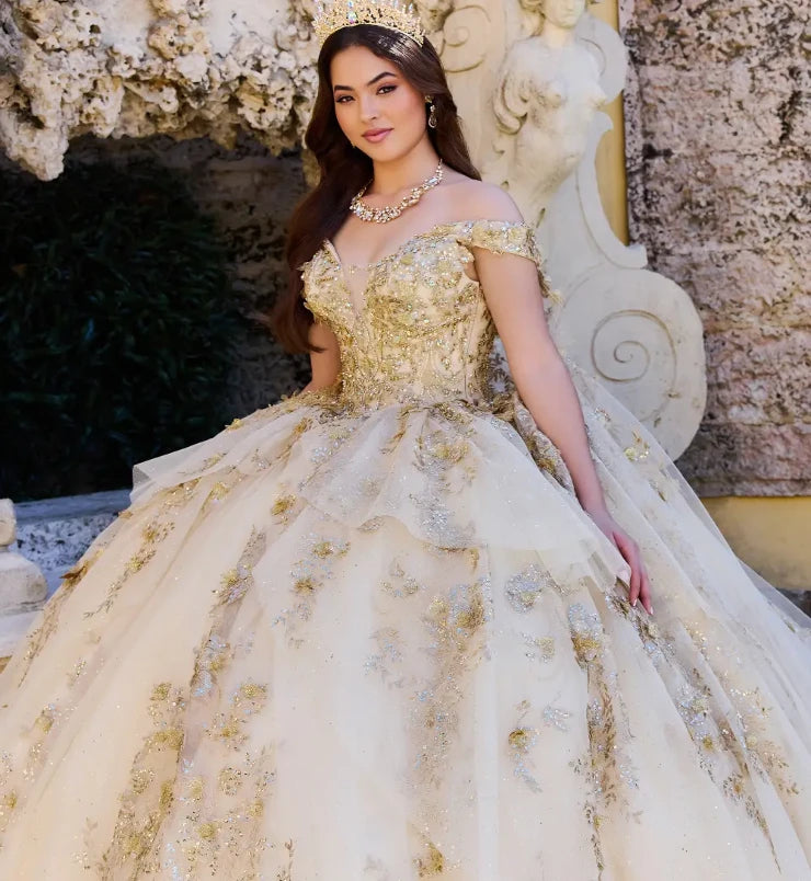 Princesa by Ariana Vara PR30119 - Appliqued Ballgown