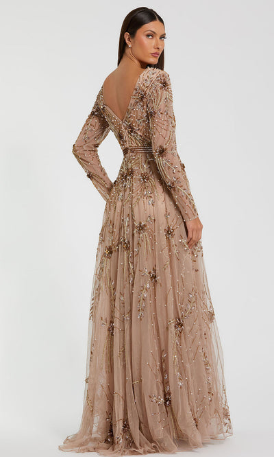 Mac Duggal 6086 - Fully Beaded A-Line Evening Gown Mother of the Bride Dresses