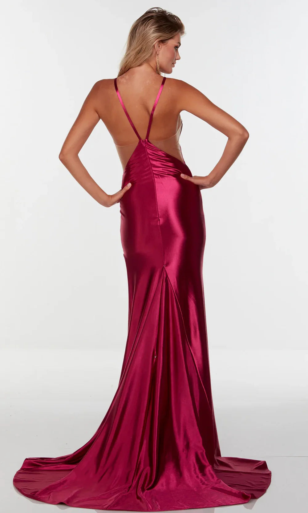 Alyce Paris 61161 - Sleek Satin Halter Neckline Gown