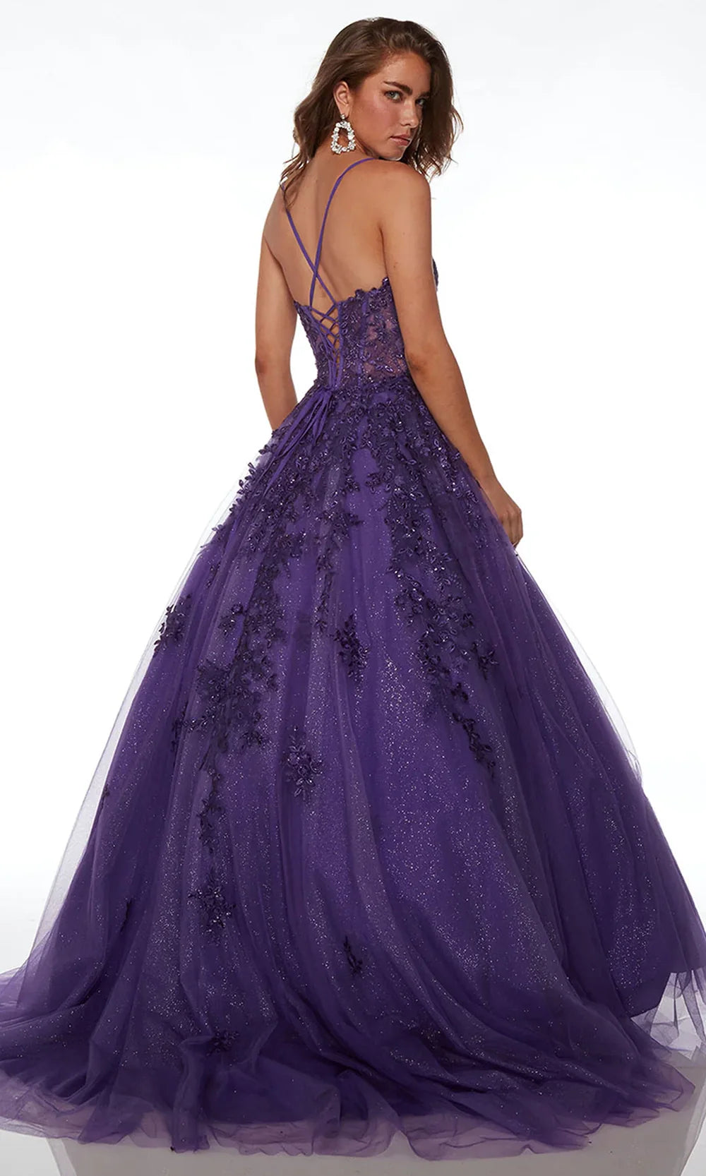 Alyce Paris 61591 - V Neck Illusion Corset Ballgown Ball Gowns