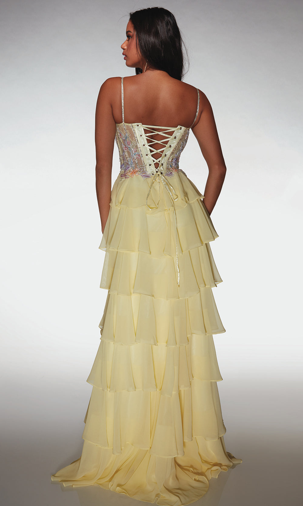 Alyce Paris 61993 - Tiered Ruffle Formal Dress Prom Dresses