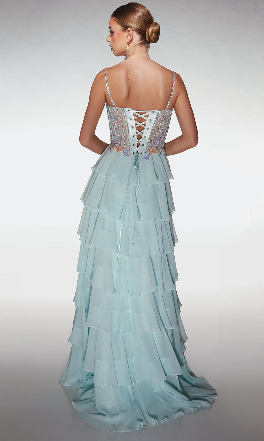 Alyce Paris 61993 - Tiered Ruffle Formal Dress Prom Dresses