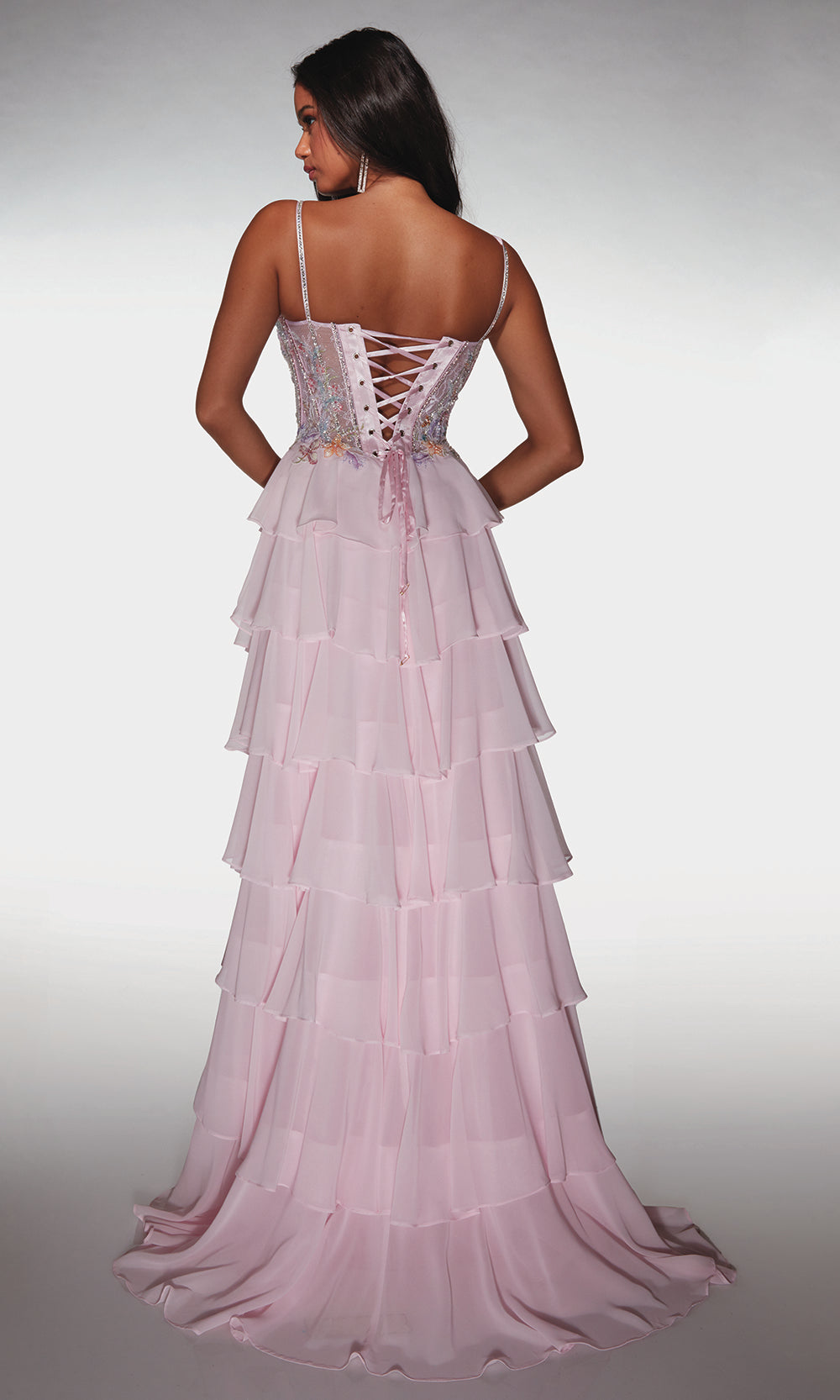 Alyce Paris 61993 - Tiered Ruffle Formal Dress Prom Dresses