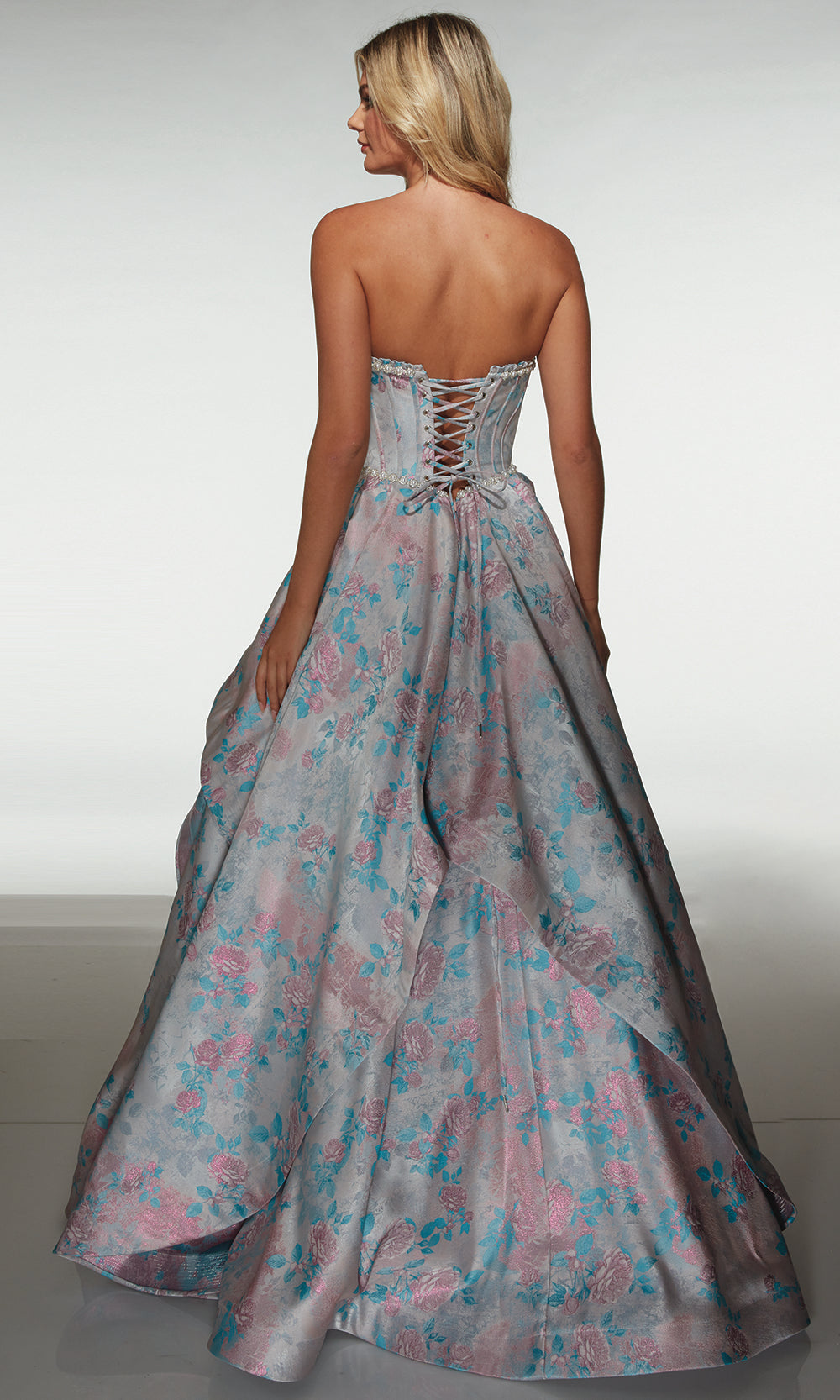 Alyce Paris 61997 - Corset Jacquard Ball Gown Prom Dresses