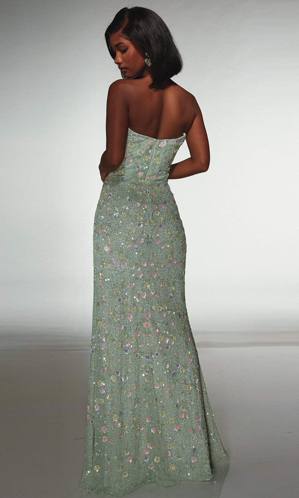 Alyce Paris 61998 - Strapless Beaded Gown with Deep Sweetheart Prom Dresses