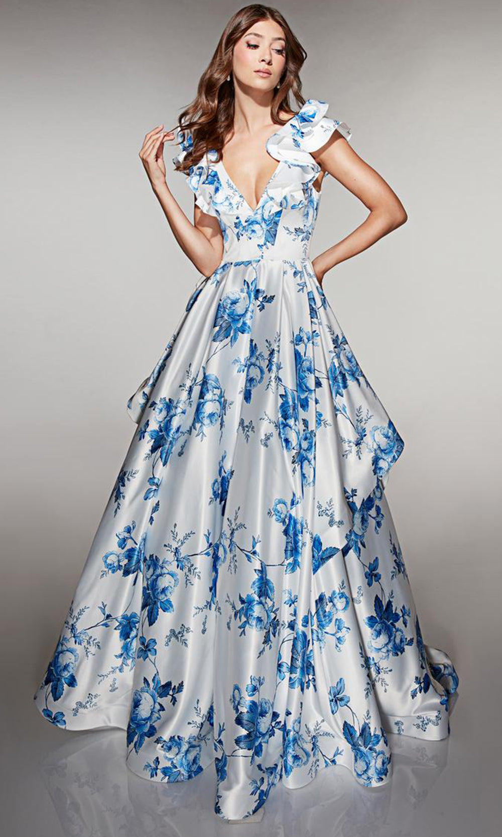 Alyce Paris 62001 - Elegant V Neck Open Back Gown Prom Dresses