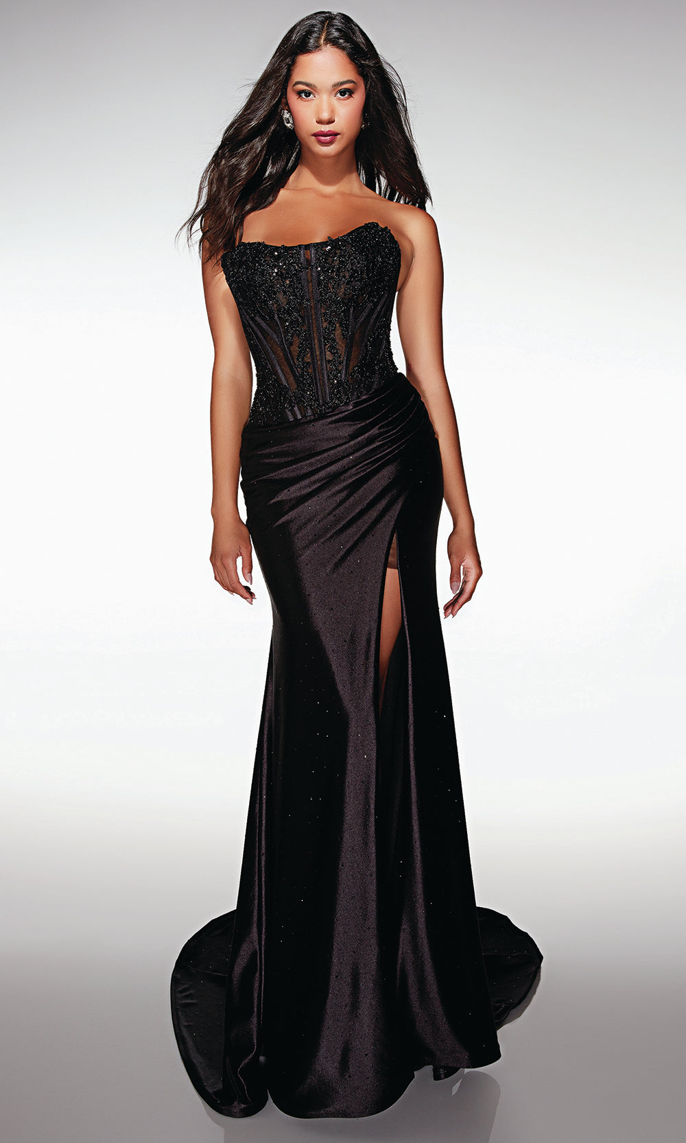 Alyce Paris 62011 - Strapless Fitted Gown with Lace-Up Back Prom Dresses