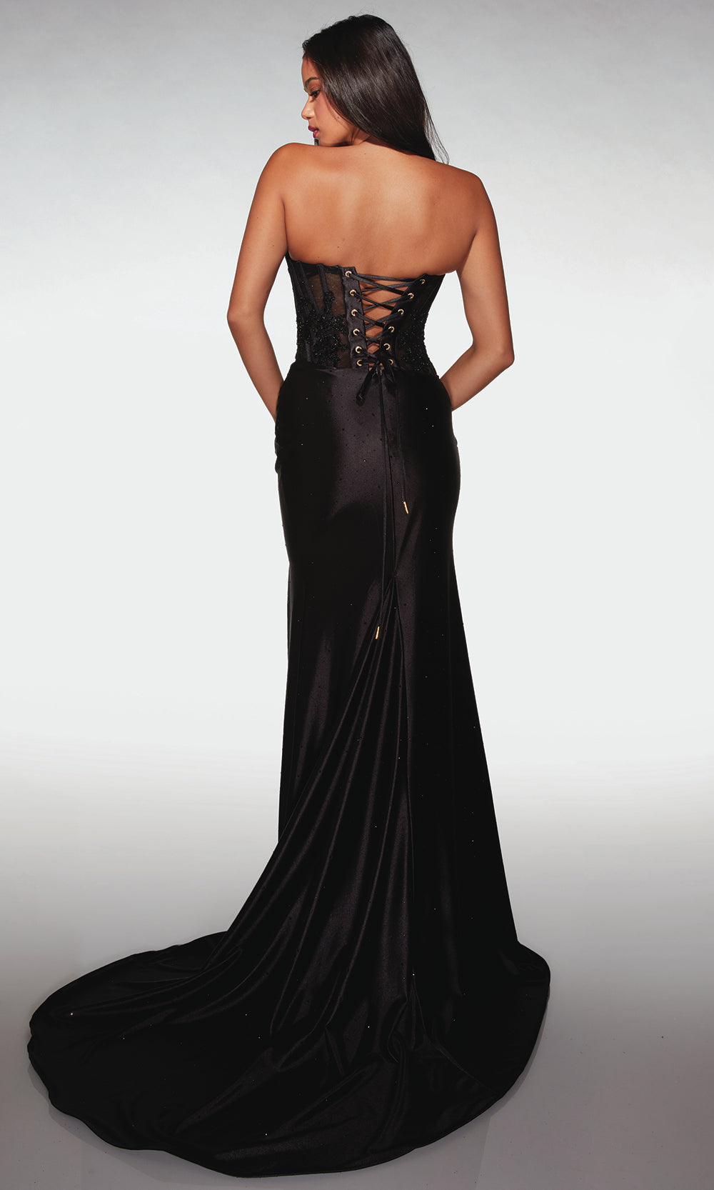 Alyce Paris 62011 - Strapless Fitted Gown with Lace-Up Back Prom Dresses