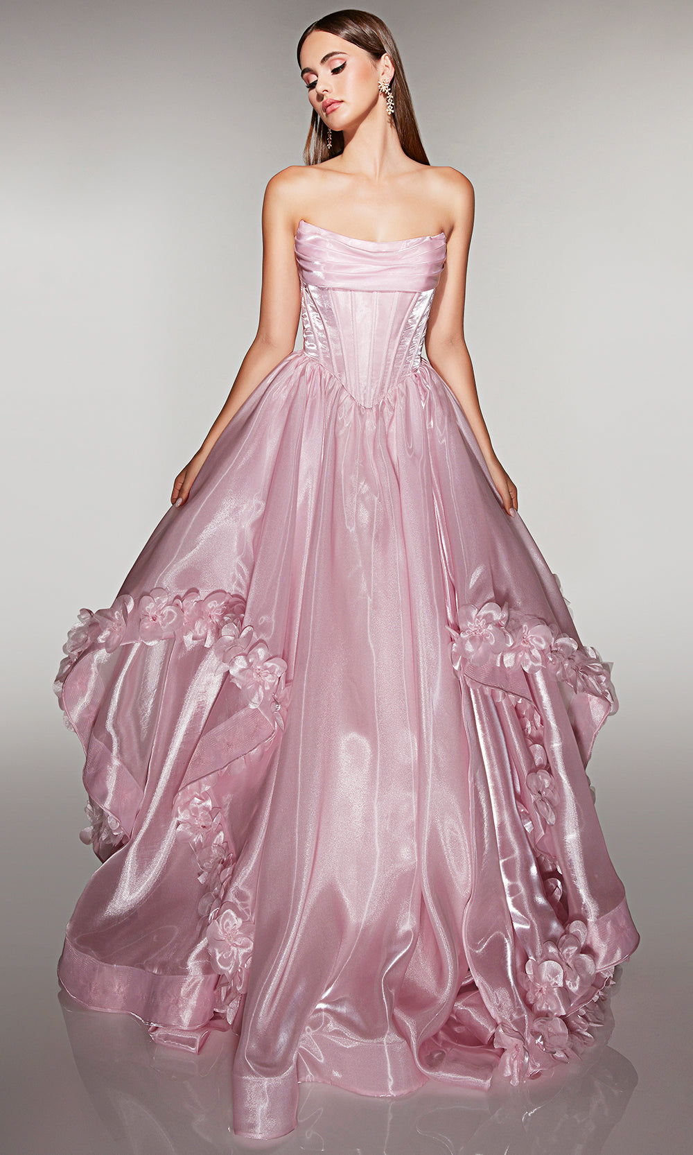 Alyce Paris 62014 - Pleated Corset Gown with Luxe Full Skirt Prom Dresses
