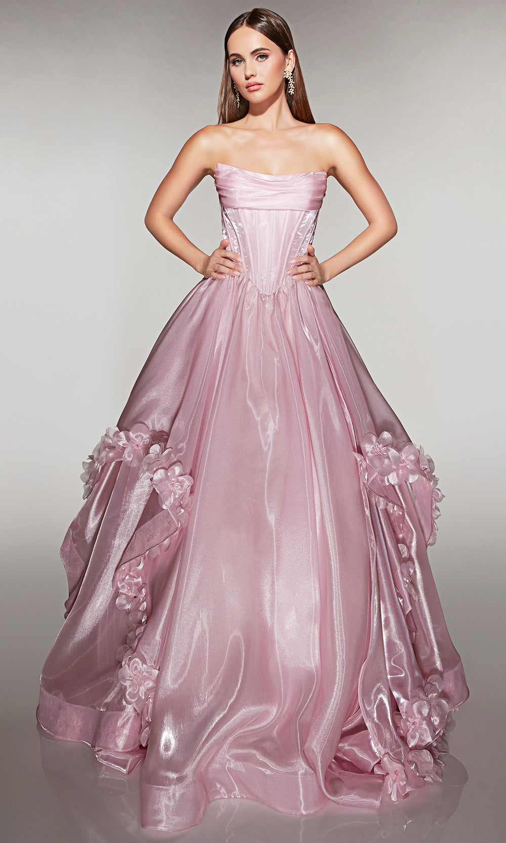 Alyce Paris 62014 - Pleated Corset Gown with Luxe Full Skirt Prom Dresses