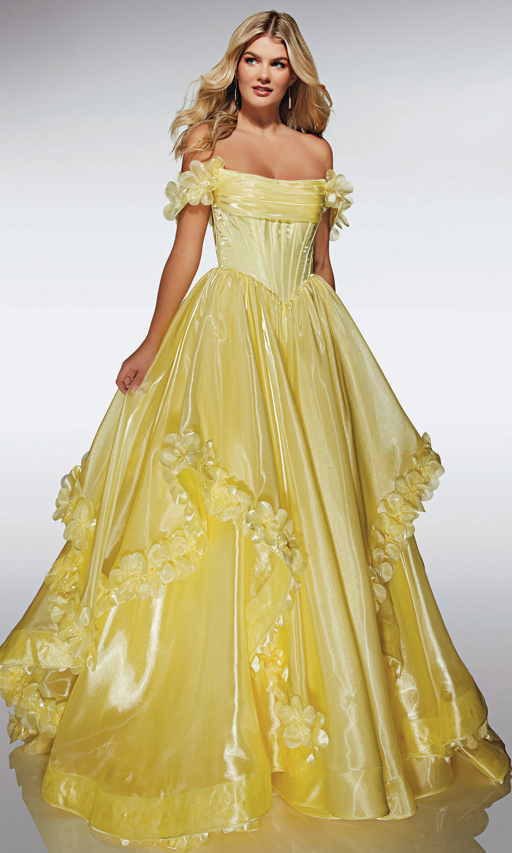Alyce Paris 62014 - Pleated Corset Gown with Luxe Full Skirt Prom Dresses