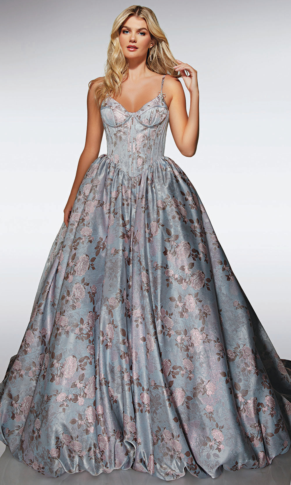 Alyce Paris 62019 - Regal Ball Gown with Lace Up Back Prom Dresses