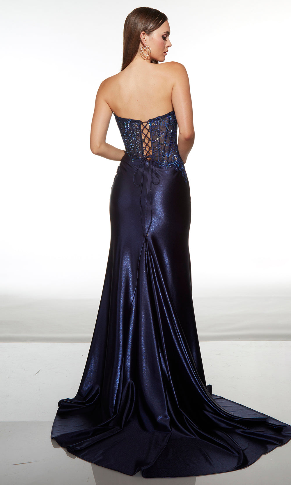 Alyce Paris 62027 - Elegant ruched bodice dress with lace up back Prom Dresses