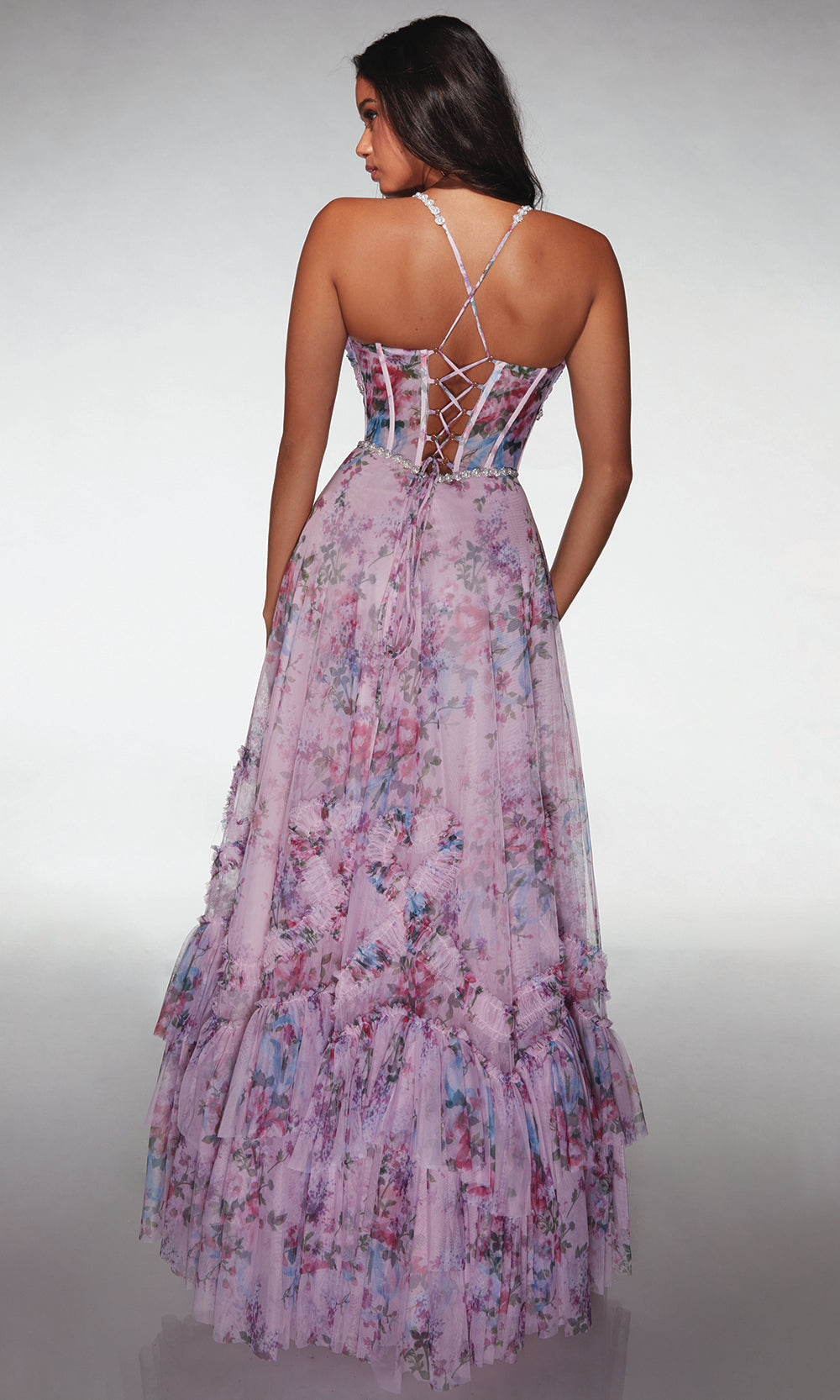 Alyce Paris 62028 - Ruched Bodice Dress with Ruffle Skirt Prom Dresses
