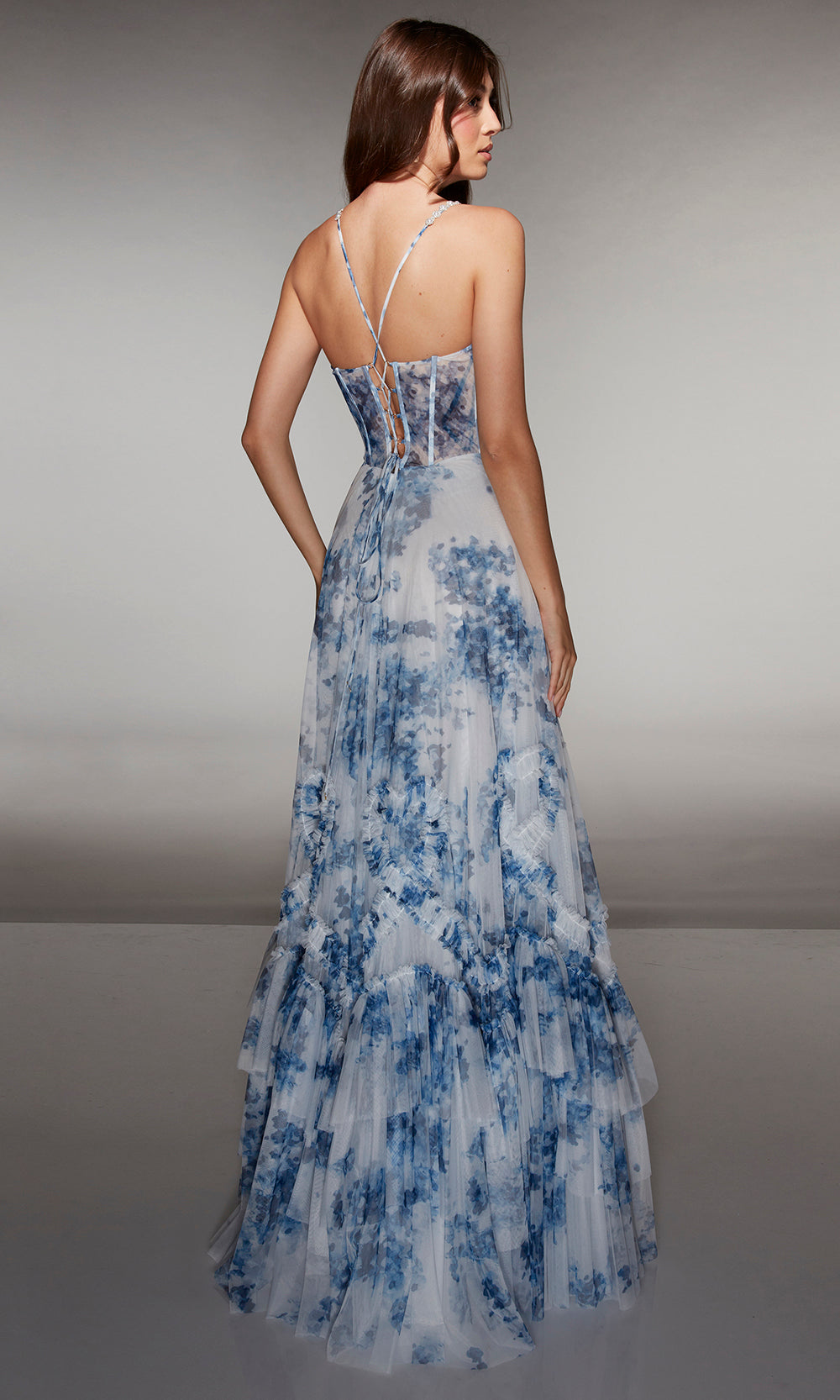 Alyce Paris 62028 - Ruched Bodice Dress with Ruffle Skirt Prom Dresses