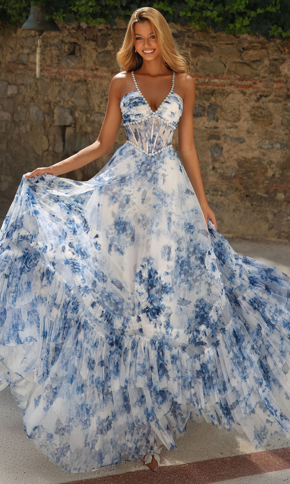 Alyce Paris 62028 - Ruched Bodice Dress with Ruffle Skirt Prom Dresses