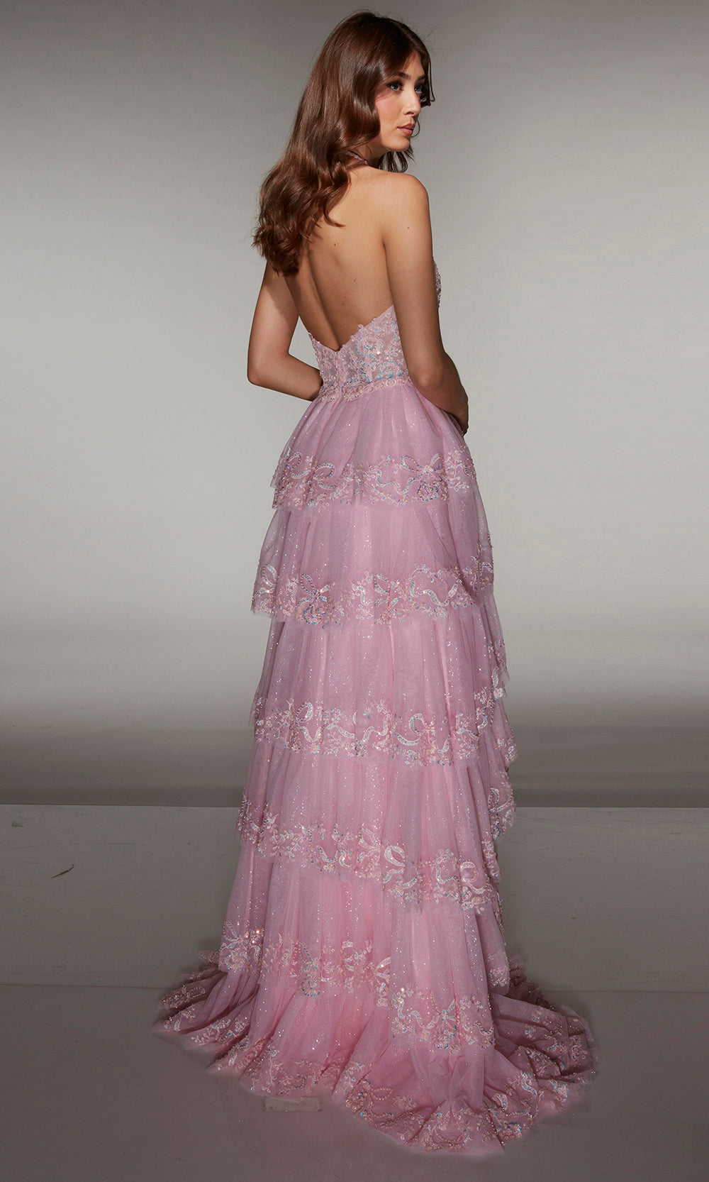 Alyce Paris 62037 - Beaded Bodice Dress with High Slit Prom Dresses