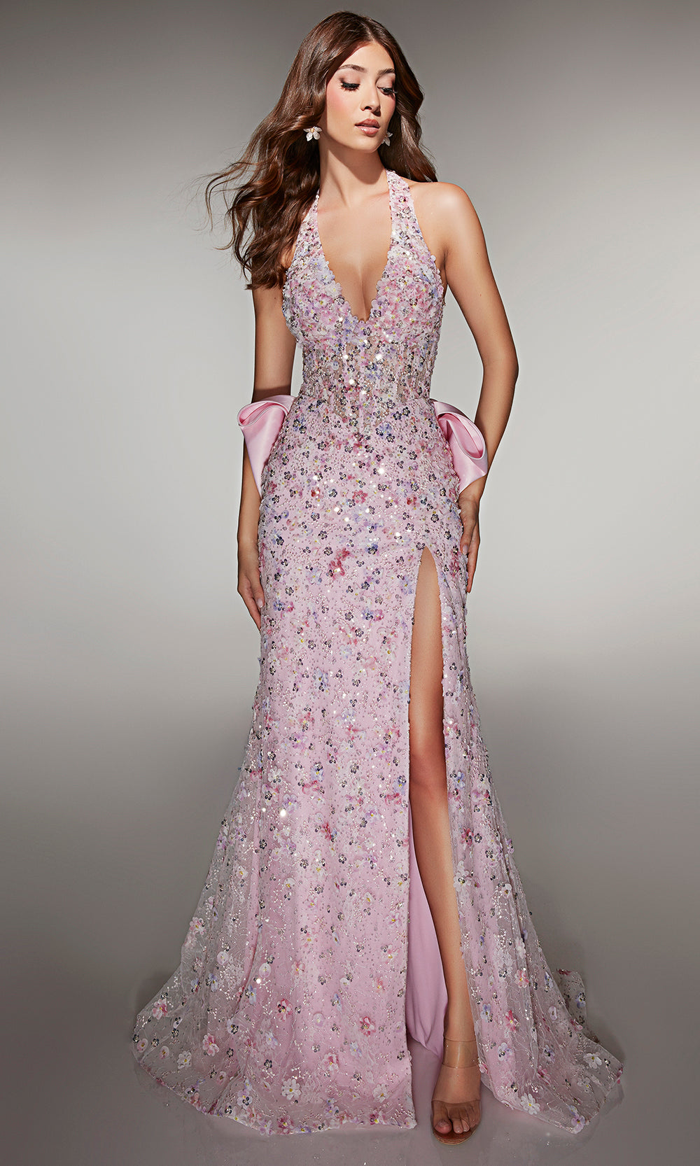 Alyce Paris 62044 - Sparkling Embellished Gown with Slit Prom Dresses