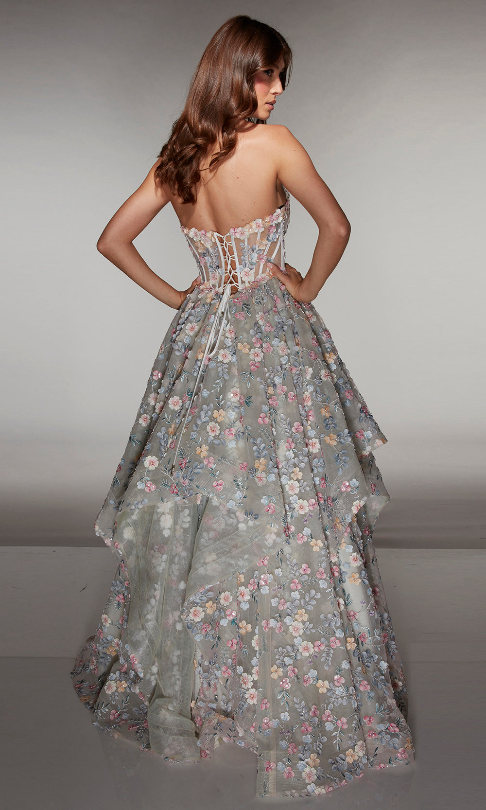 Alyce Paris 62048 - Layered Applique Formal Dress Prom Dresses