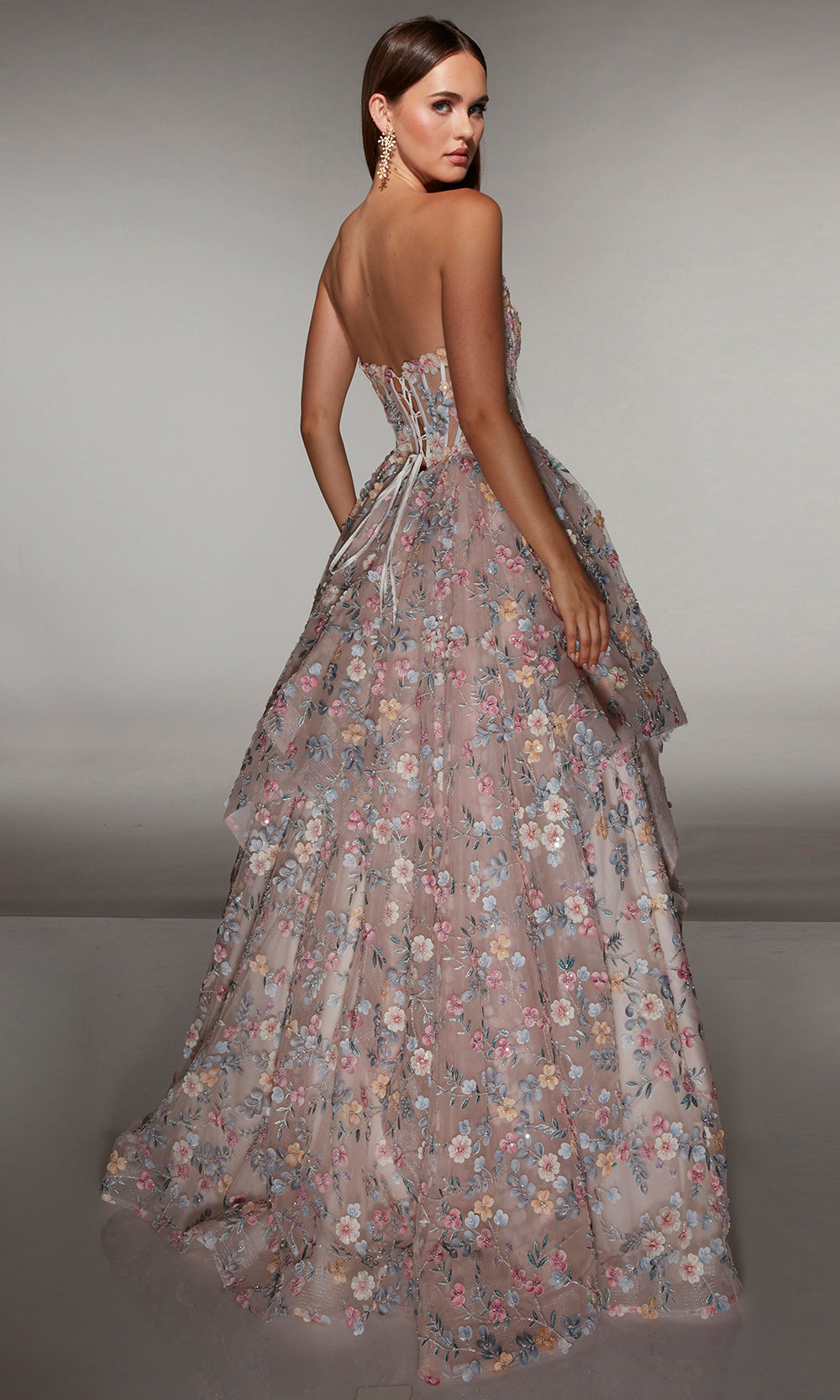 Alyce Paris 62048 - Layered Applique Formal Dress Prom Dresses
