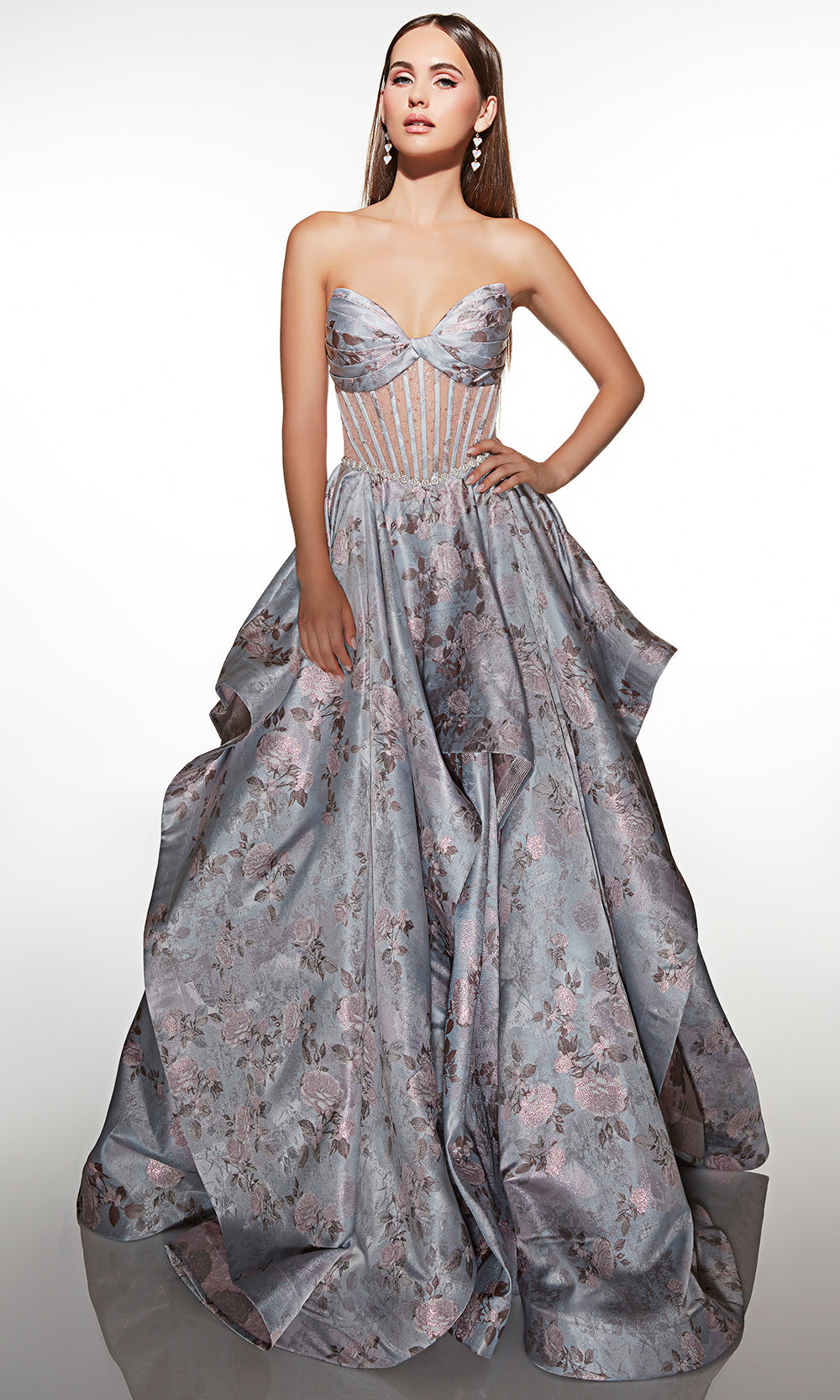 Alyce Paris 62051 - Strapless Lace-Up Back Ball Gown Prom Dresses