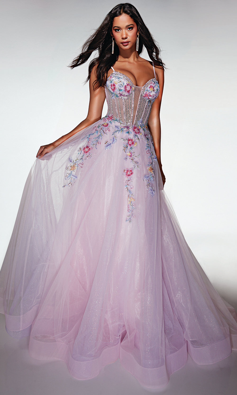 Alyce Paris 62068 - Sparkle Tulle Applique Dress Prom Dresses
