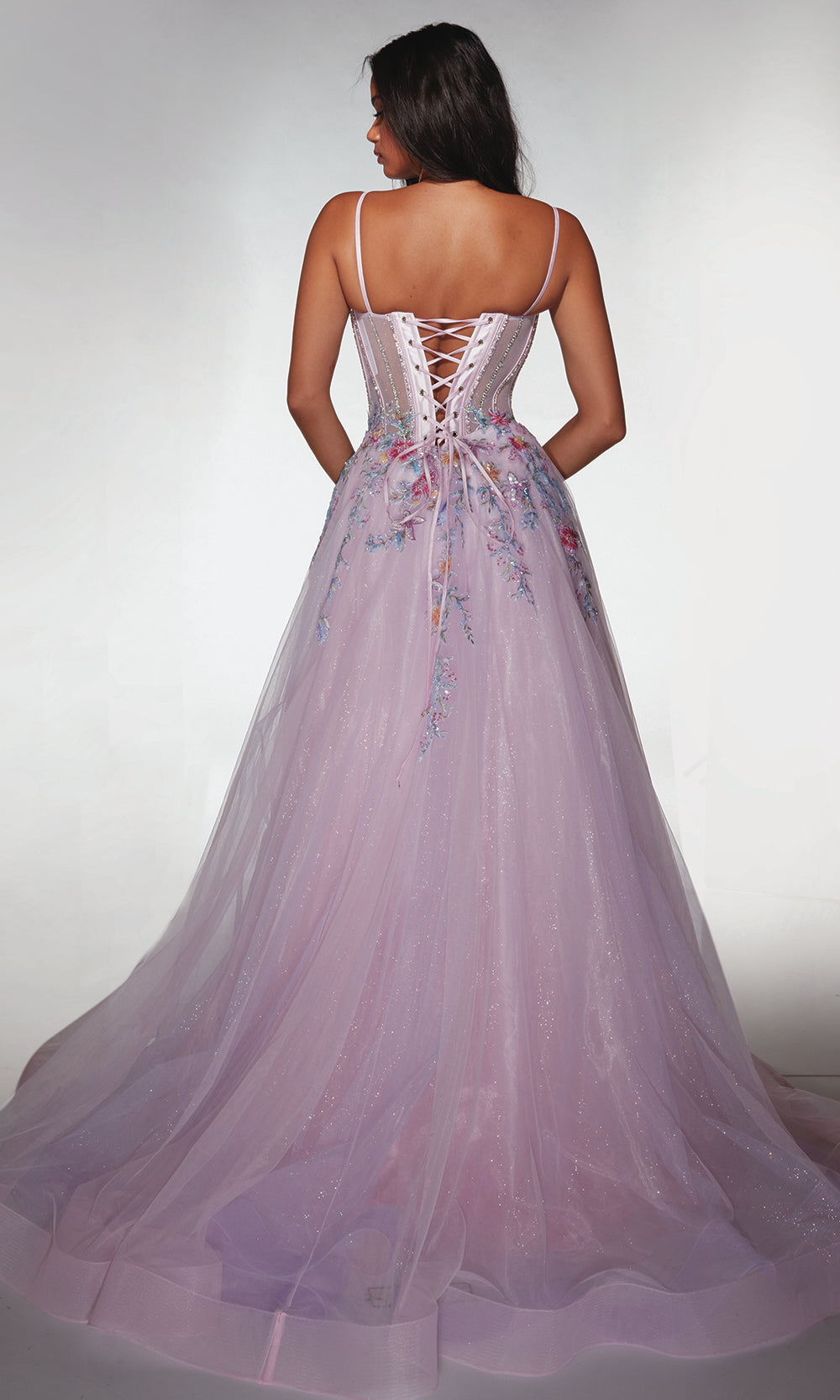 Alyce Paris 62068 - Sparkle Tulle Applique Dress Prom Dresses