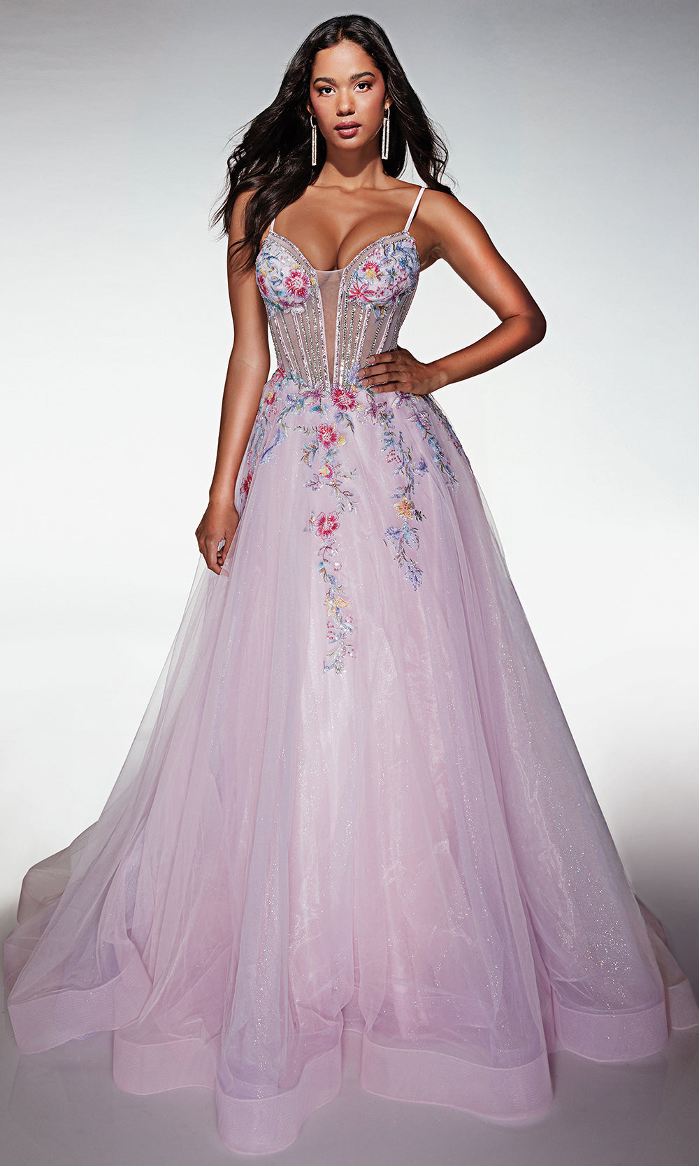 Alyce Paris 62068 - Sparkle Tulle Applique Dress Prom Dresses