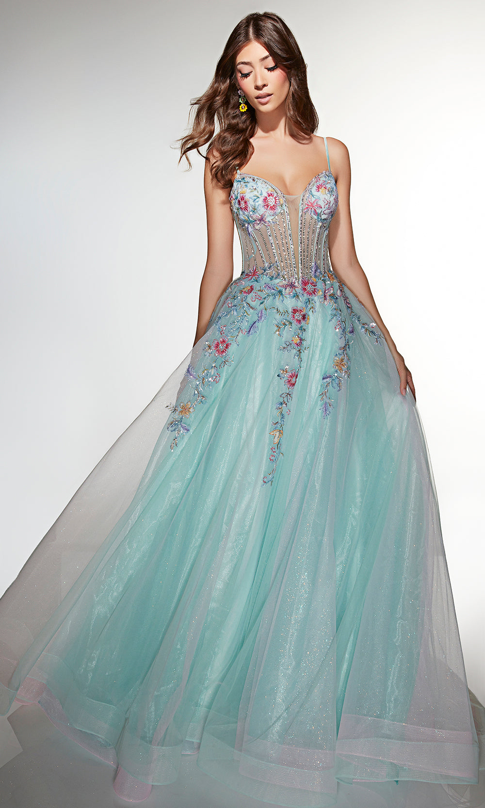 Alyce Paris 62068 - Sparkle Tulle Applique Dress Prom Dresses