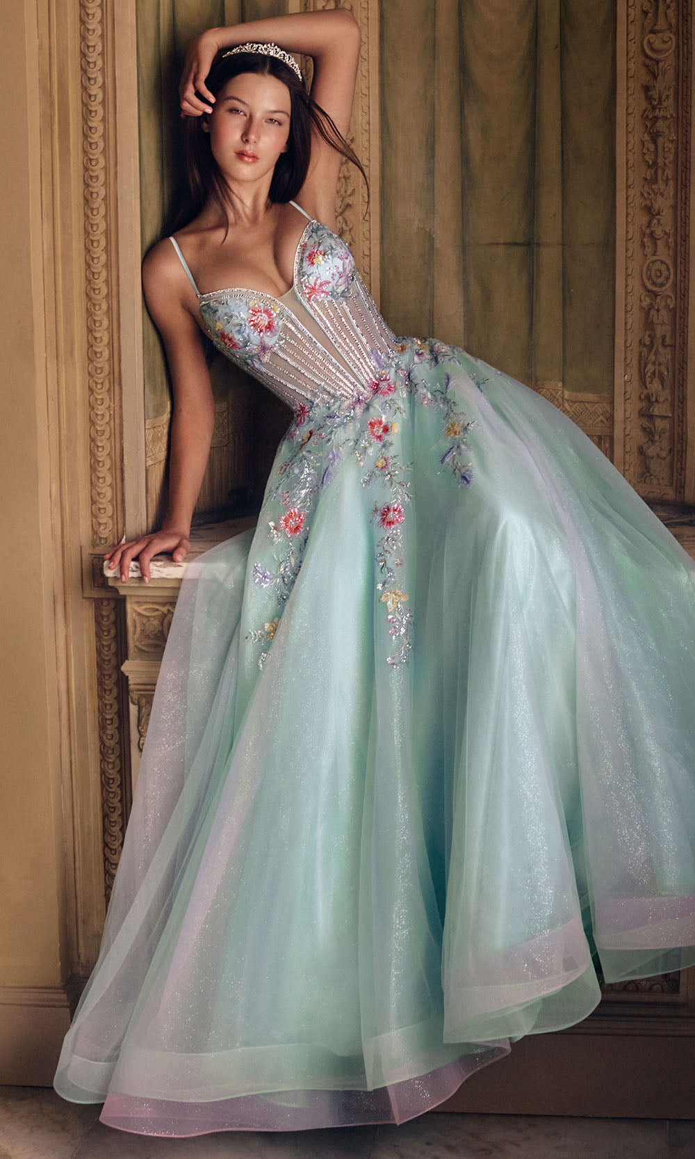 Alyce Paris 62068 - Sparkle Tulle Applique Dress Prom Dresses