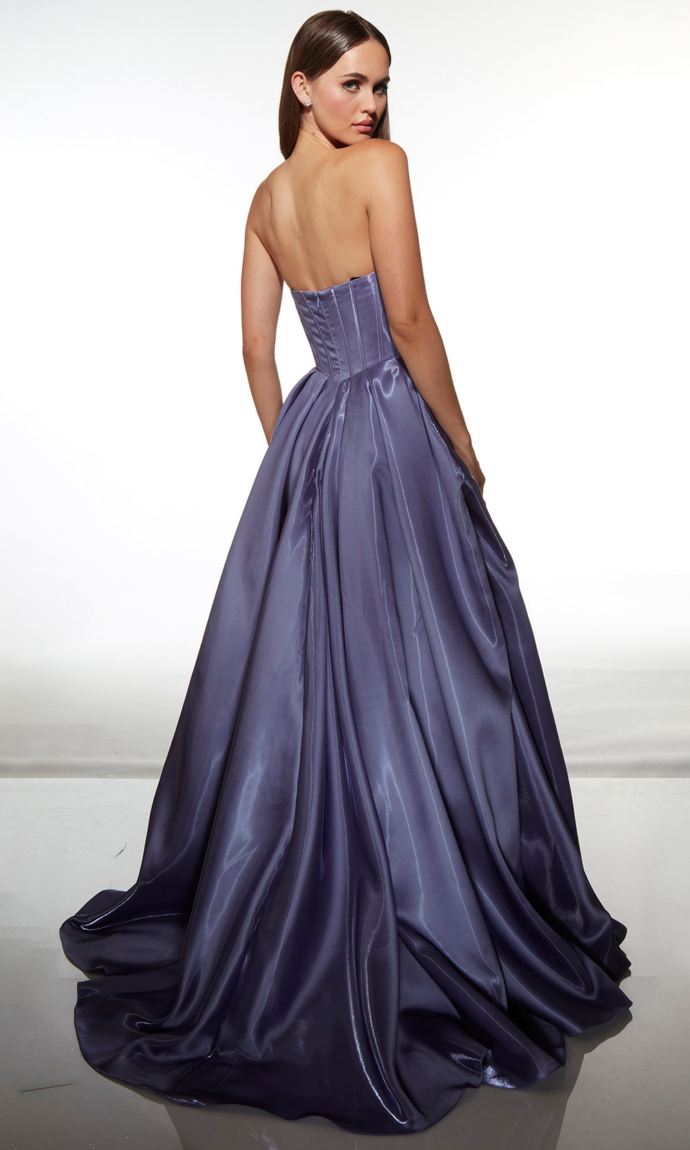 Alyce Paris 62076 - High-Low Draped Corset Evening Dress Prom Dresses