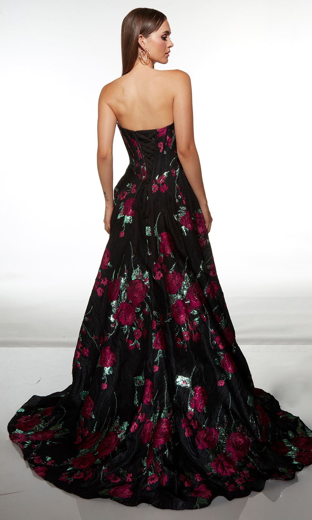 Alyce Paris 62109 - Corset Bodice Slit Formal Dress Prom Dresses