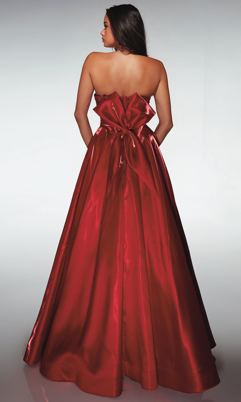 Alyce Paris 62134 - Bow Back Ball Gown with Structured Bodice Ball Gowns