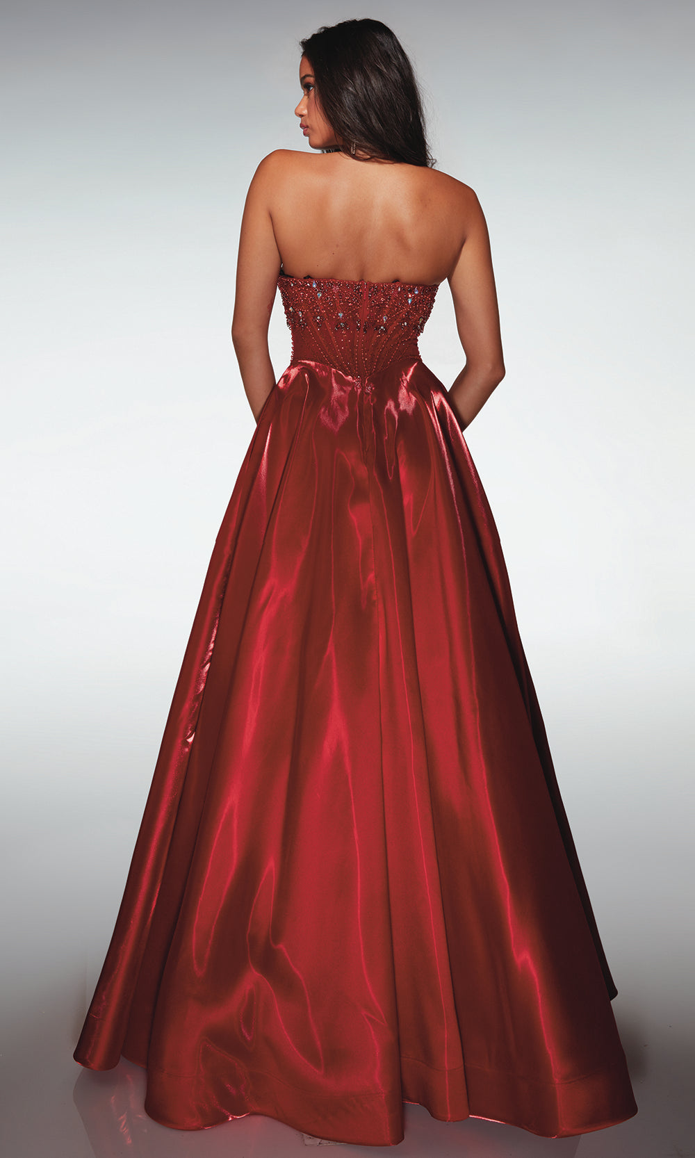 Alyce Paris 62134 - Bow Back Ball Gown with Structured Bodice Ball Gowns
