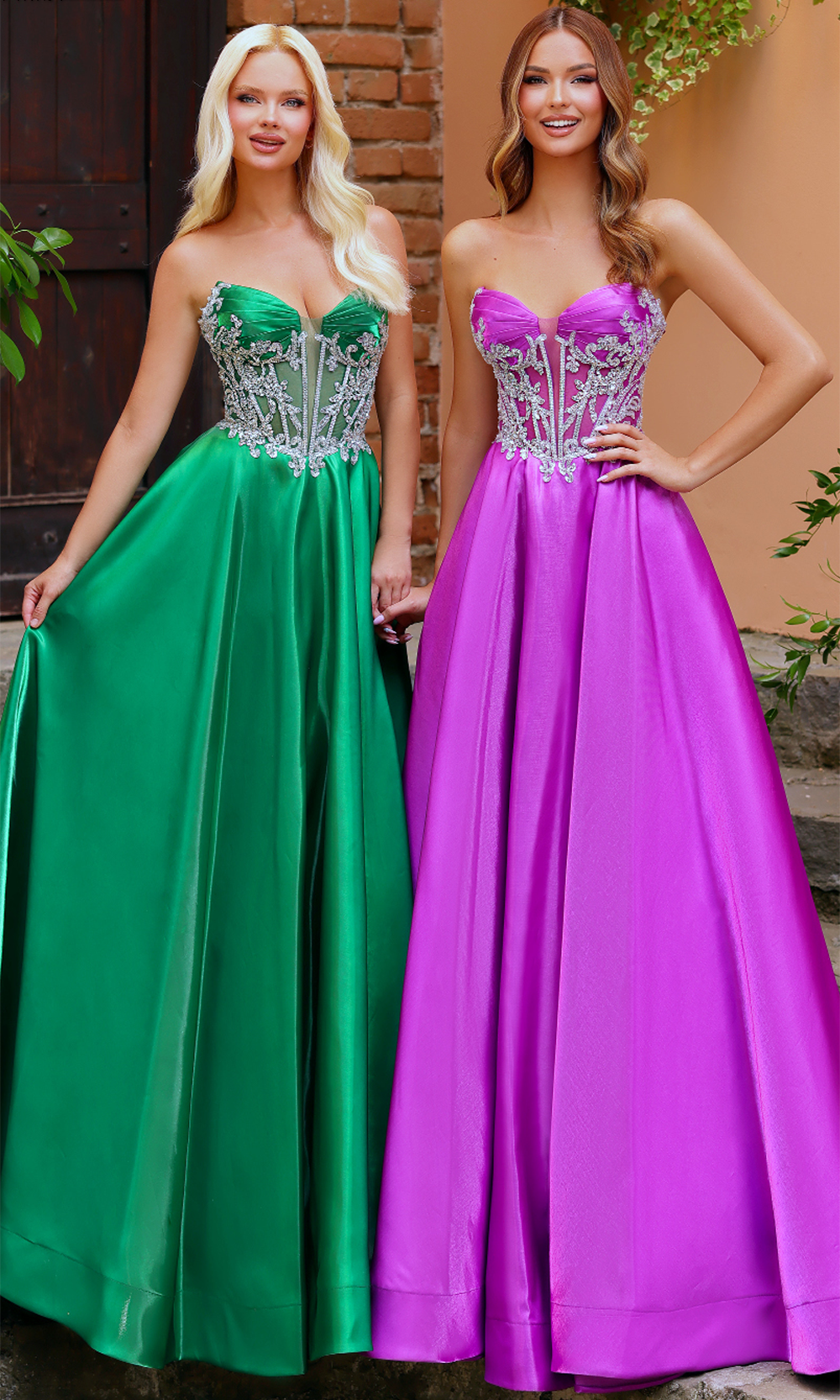 Clarisse 62140 - Embellished Sweetheart Sleek A-Line Gown Prom Dresses