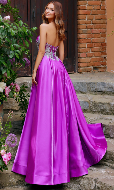 Clarisse 62140 - Embellished Sweetheart Sleek A-Line Gown Prom Dresses