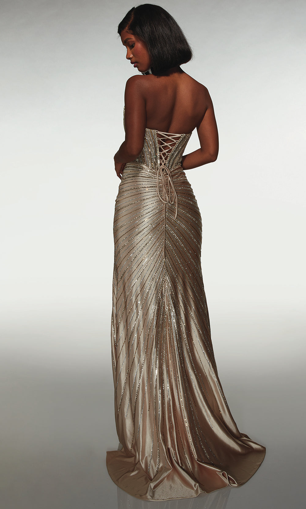 Alyce Paris 62142 - Strapless Sweetheart Gown With High Slit Prom Dresses