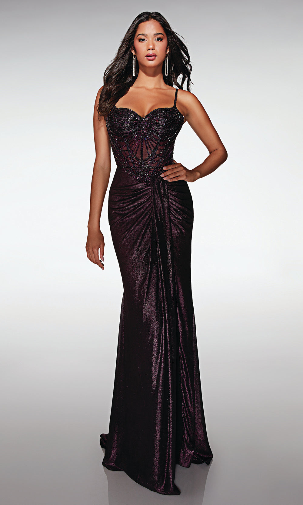 Alyce Paris 62143 - Elegant Floor-Length Formal Dress Prom Dresses