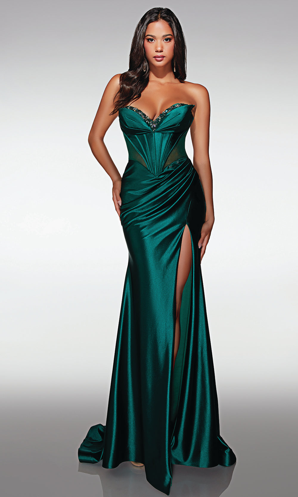 Alyce Paris 62156 - Strapless Embellished Formal Dress Prom Dresses