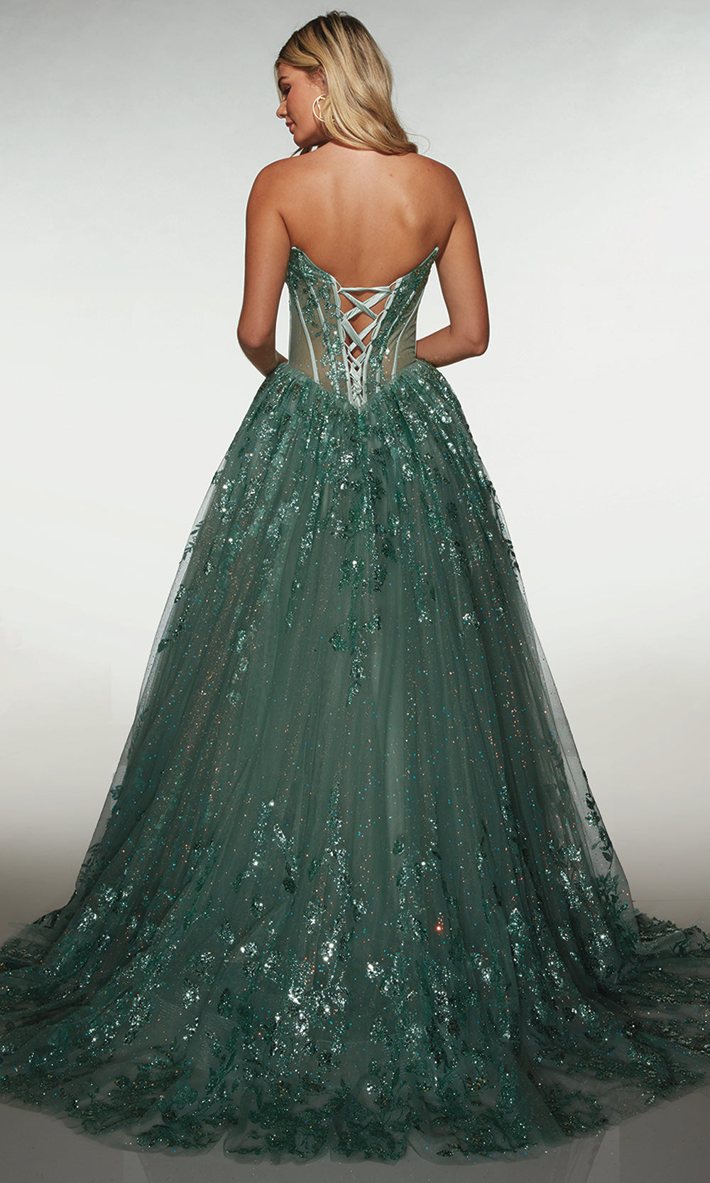Alyce Paris 62158 - Sparkling Lace Up Formal Dress Prom Dresses