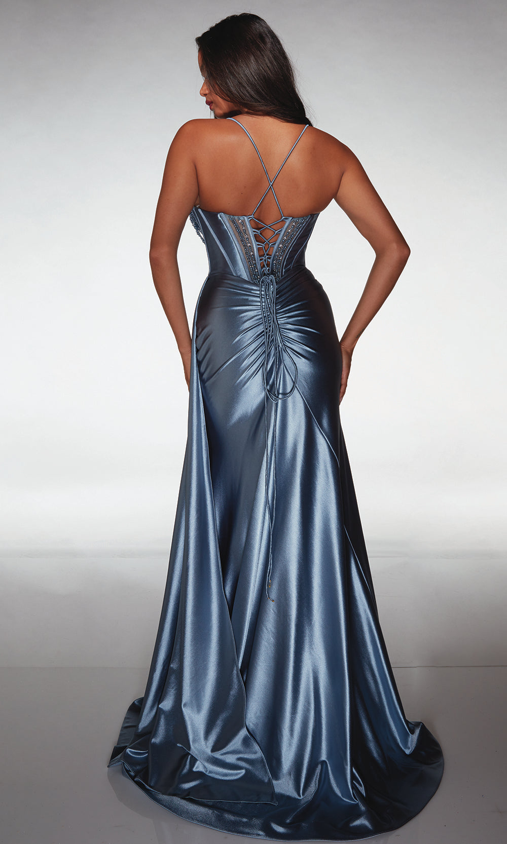 Alyce Paris 62160 - Elegant Cat-Eye Neckline Formal Dress Prom Dresses
