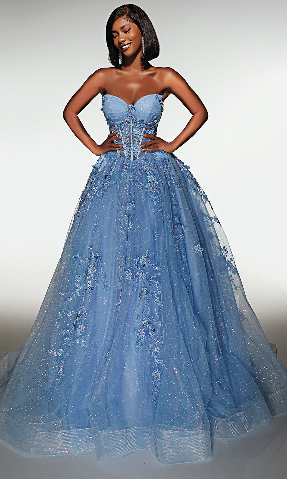 Alyce Paris 62163 - Romantic Sweetheart Glitter Ball Gown Prom Dresses