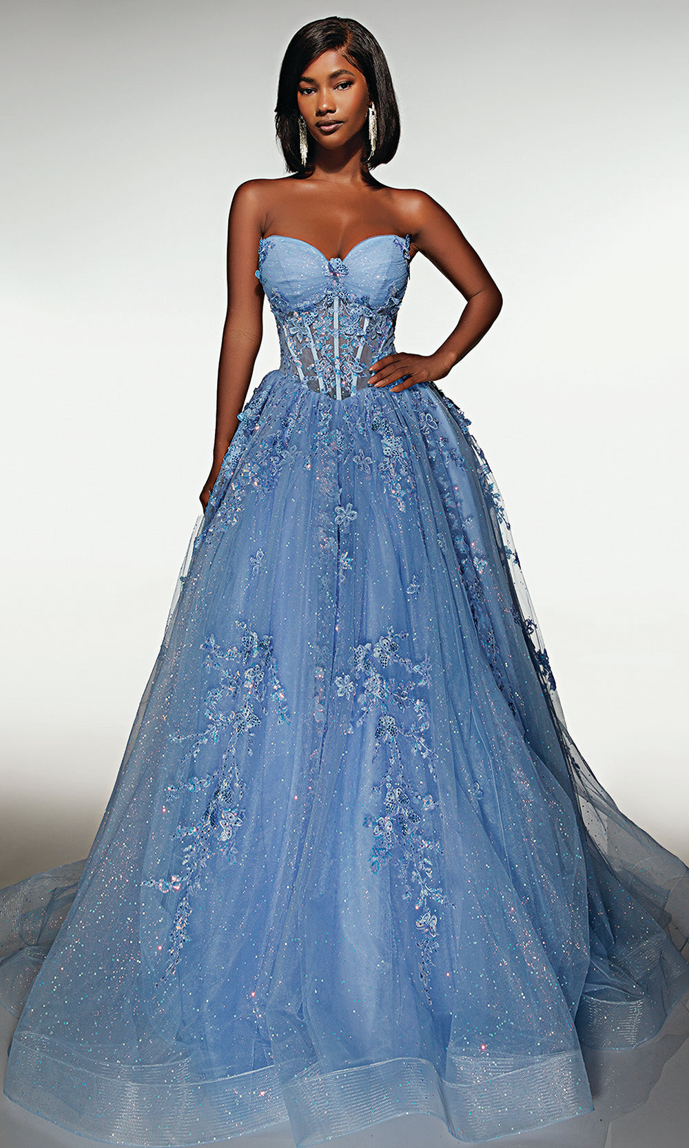 Alyce Paris 62163 - Romantic Sweetheart Glitter Ball Gown Prom Dresses