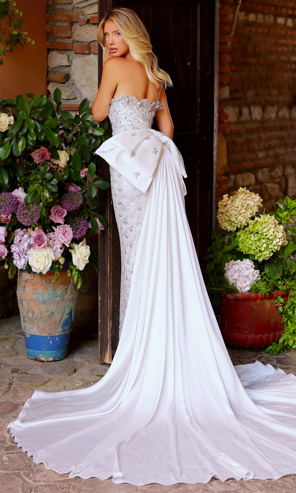 Clarisse 62167 - Column Skirt Fully Beaded Prom Dress Prom Dresses