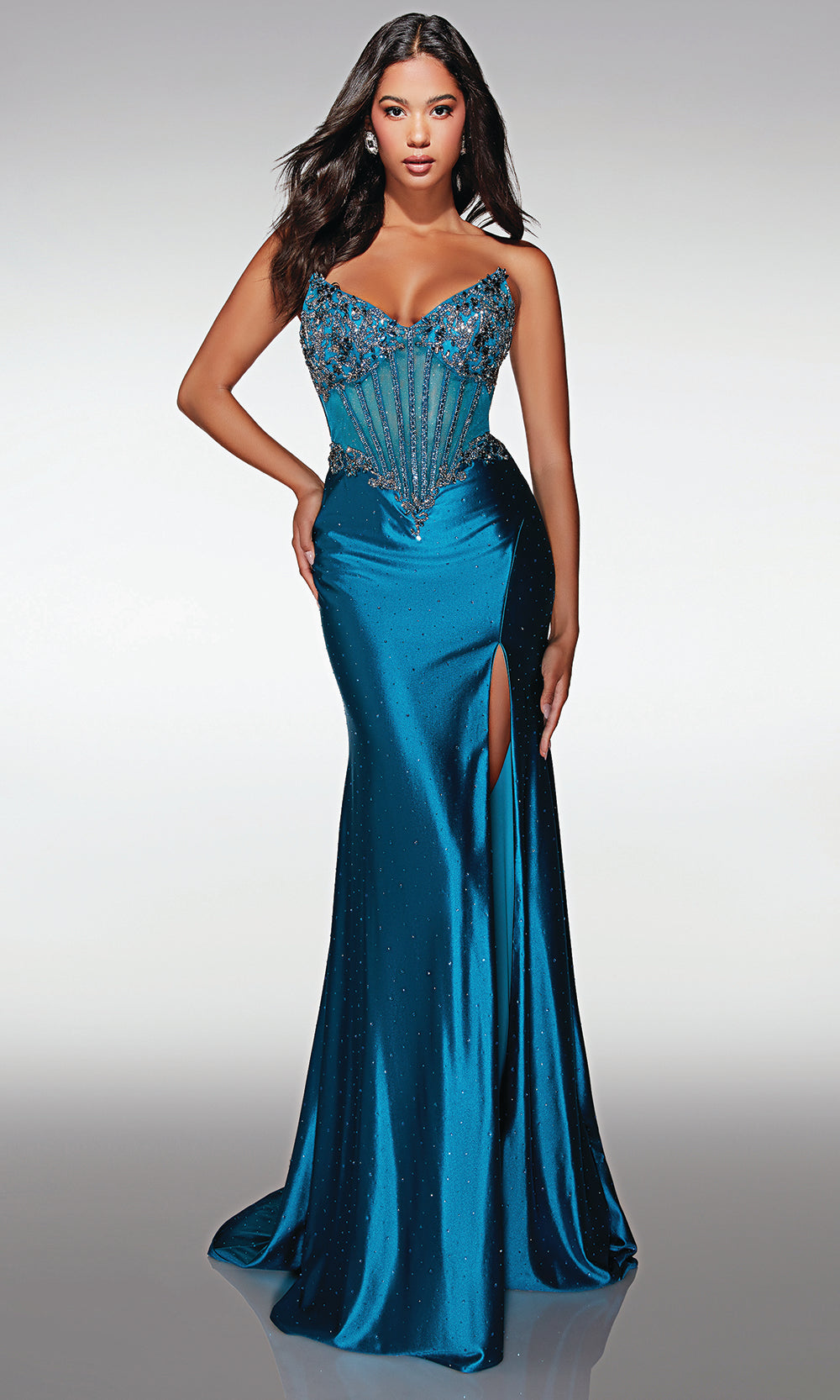 Alyce Paris 62168 - Strapless Satin Formal Dress Prom Dresses
